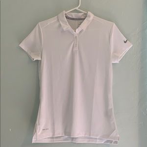 White Nike Golf Shirt